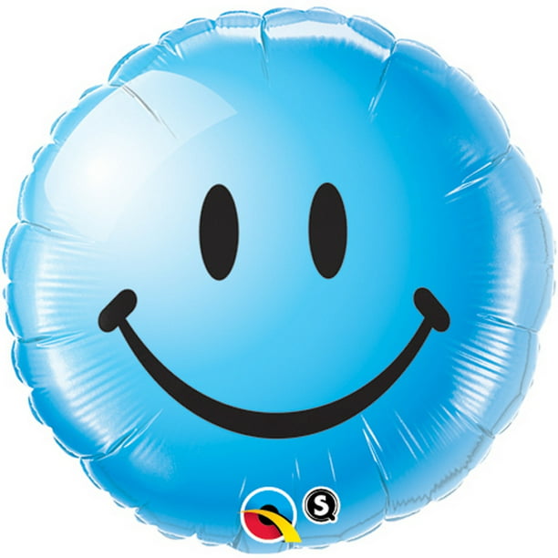 Balloons 6 Emoji Happy Face Graduation 18" Round Mylar Foil
